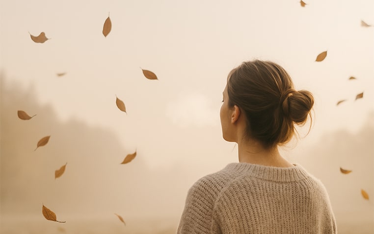 Respiration Automne Pleine Conscience Femme Min