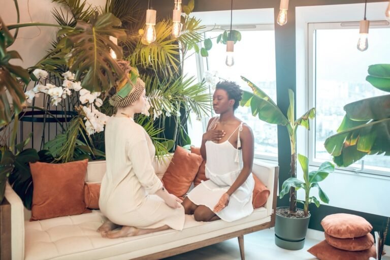 A Healer Working With A Dark Skinned Woman 1 1 1 1 1 1 1 1 1